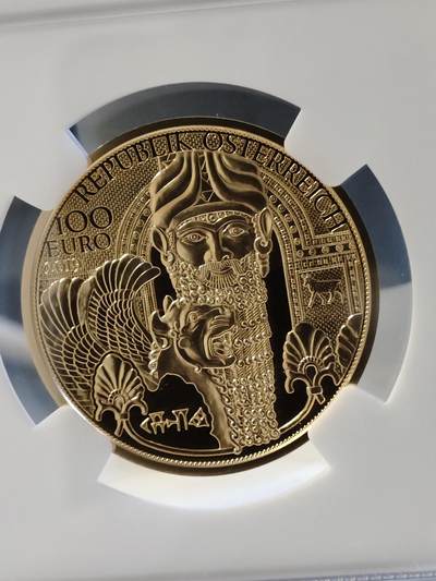 获奖奥地利2019年黄金魔力系列1美索不达米亚1/2盎司金币NGC-PF70
