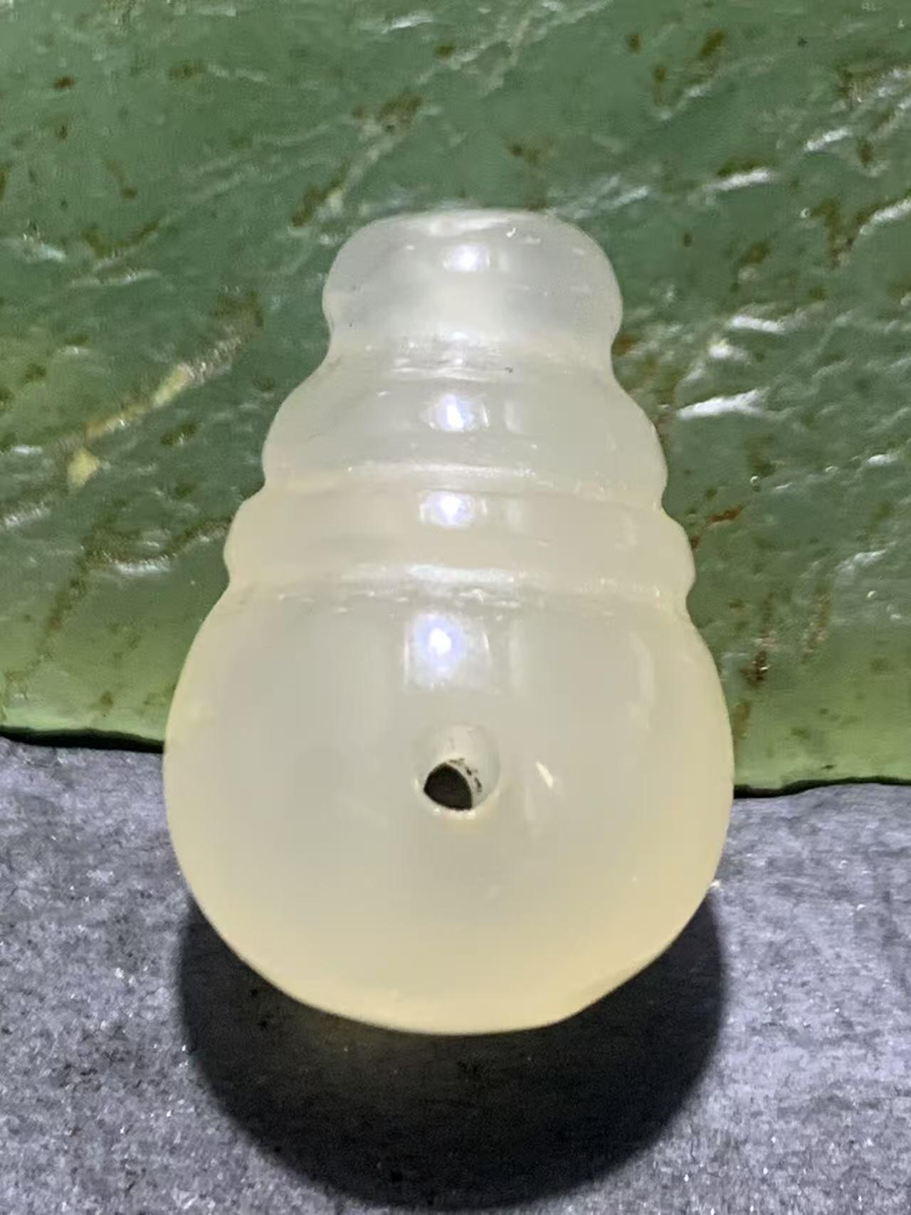 放福利！精美荔枝冻随形一体佛头三通一个，配串利器！