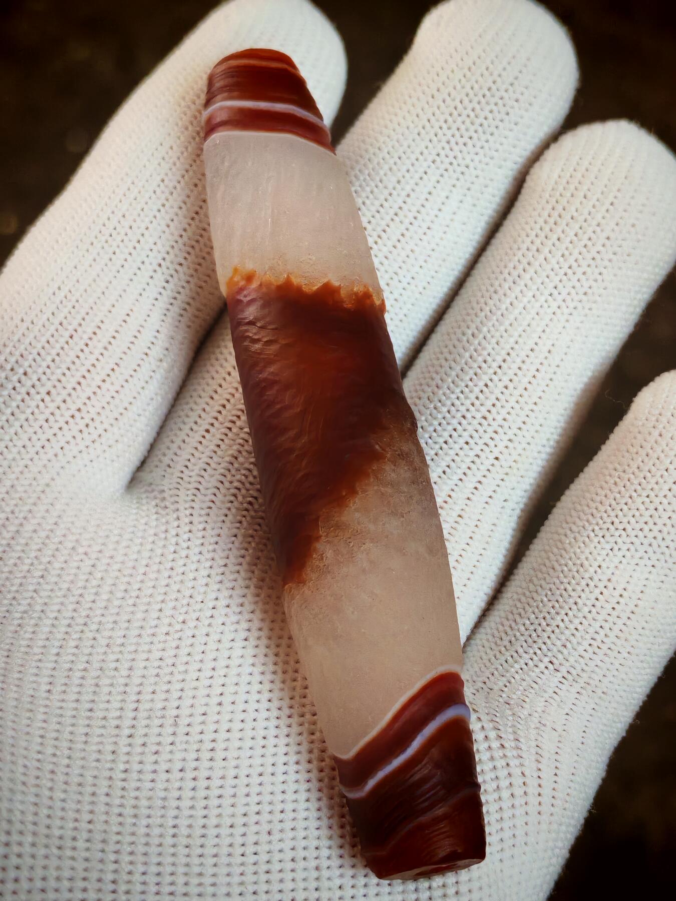 ❤️药师玛瑙天珠(38030)尺寸89*17mm重量41.2g