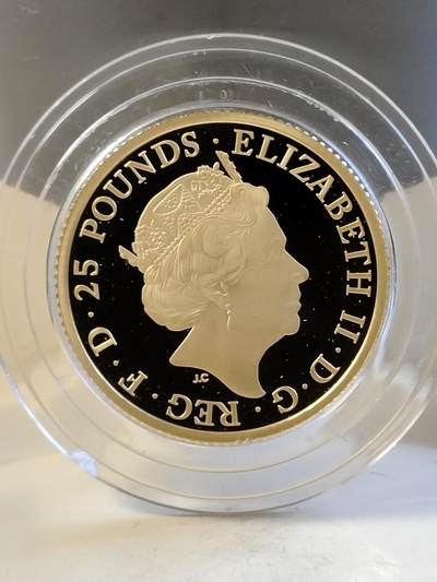英国2021年大不列颠女神7.8克纪念金币，9999金，发行775枚