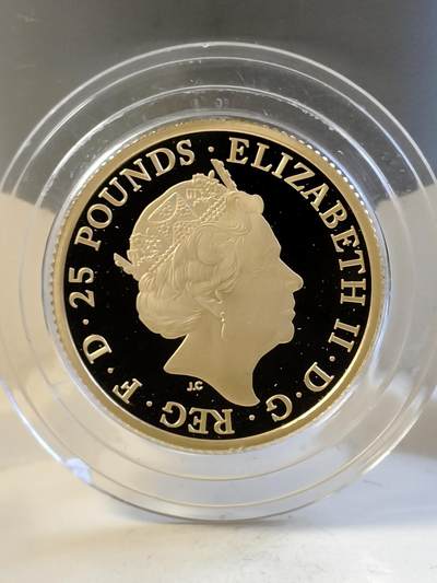 英国2021年大不列颠女神7.8克纪念金币，9999金，发行775枚