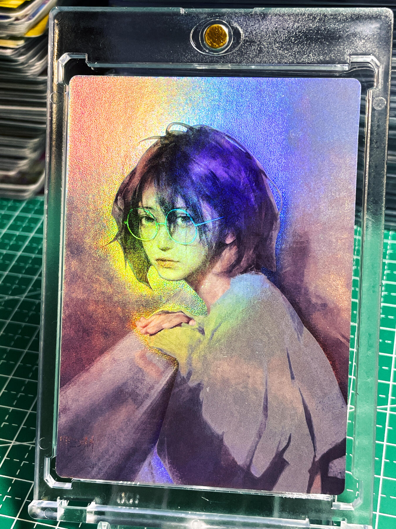 显眼宝22期 颜值精选·真 【带卡砖】 我的忧郁的眼睛女友 彩闪卡 63*88