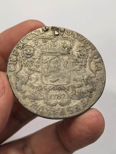 博洋堂世界钱币拍卖第129期（全场包邮） 荷兰1782、1791年西弗里斯兰省马剑大银币2枚一组