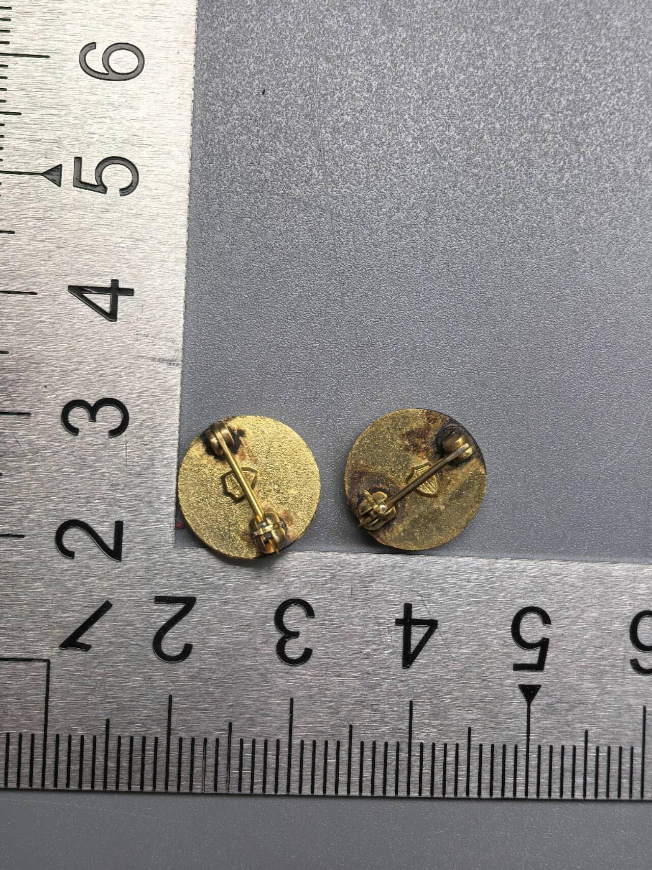 小驴勋章奖章收藏7月5日星期六晚18点拍卖（有偿代拍送拍规则在简介最后，参拍须阅读规则后再参拍，关系到运费包装发货时效真假辨别等关键信息，个人微信码在最后一个拍品） 国军领章一对，美造