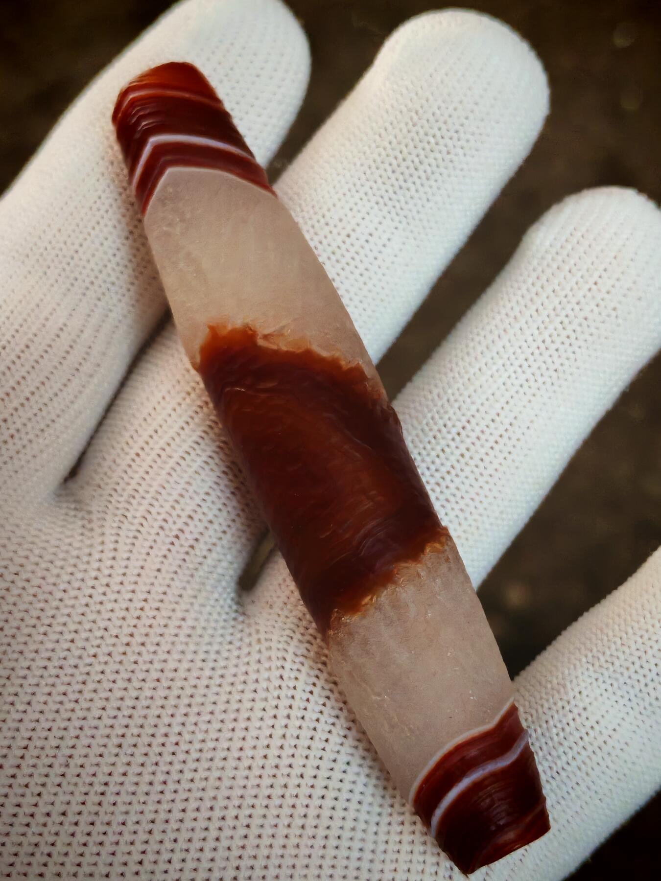 ❤️药师玛瑙天珠(38030)尺寸89*17mm重量41.2g