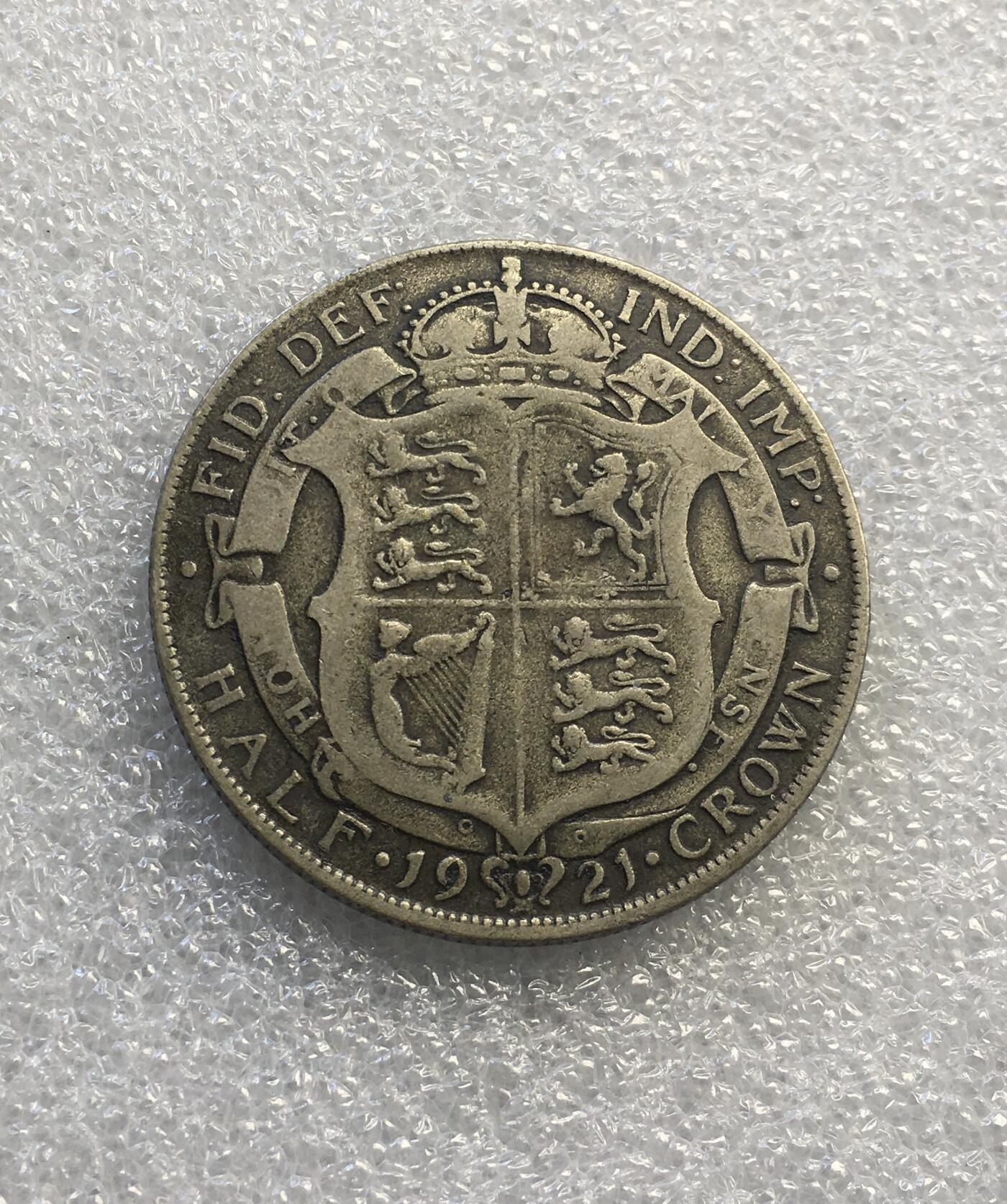 世界钱币专场拍卖 英国1921年乔治五世半克朗银币