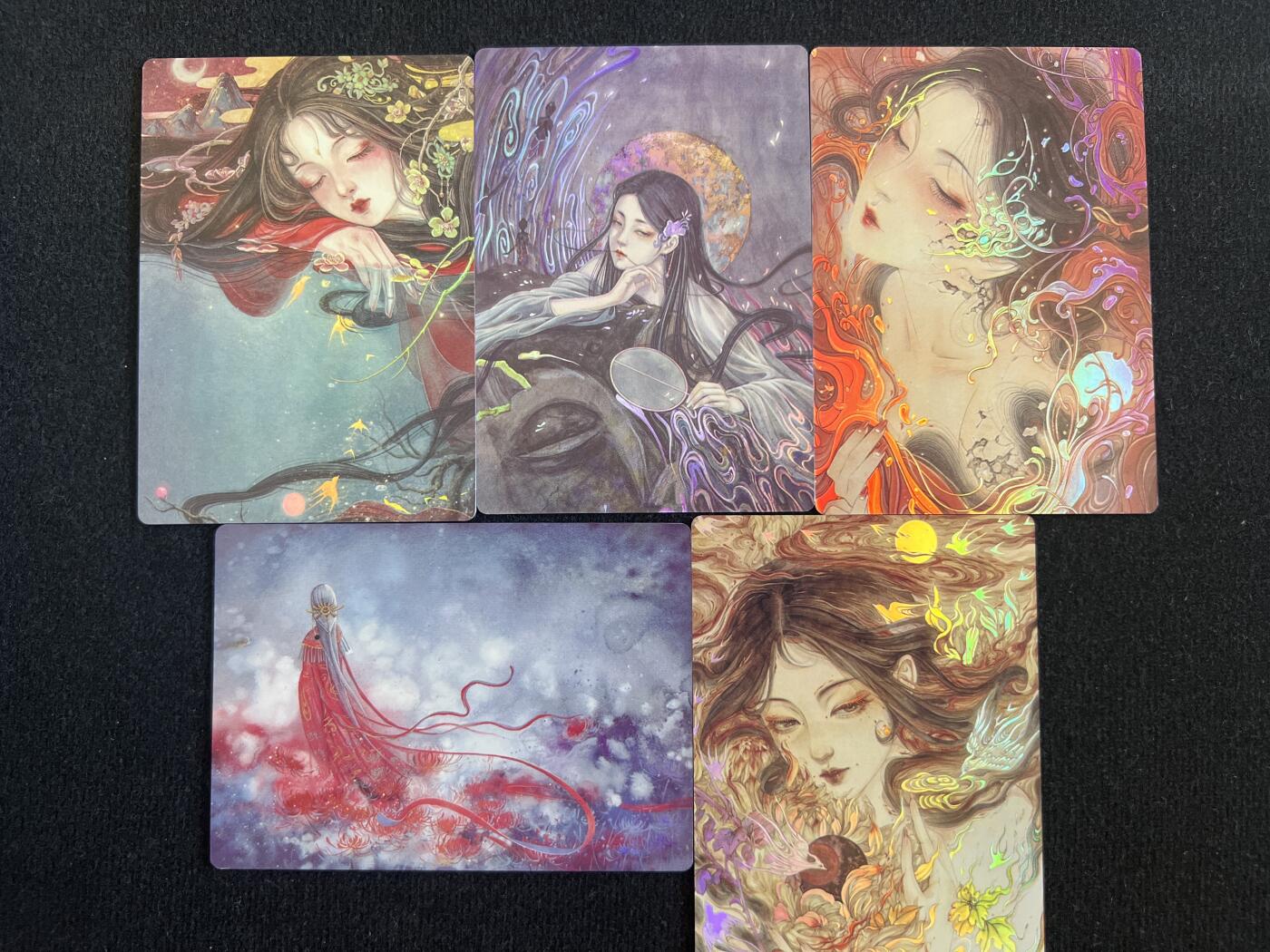 卡牌发烧友第7期（收拍品，各类国潮卡牌，不寄存，自制卡难免瑕疵，可能存在出厂瑕疵，品控介意勿拍！） 卡联社 山海美人 浮生忘川 彩闪 五张