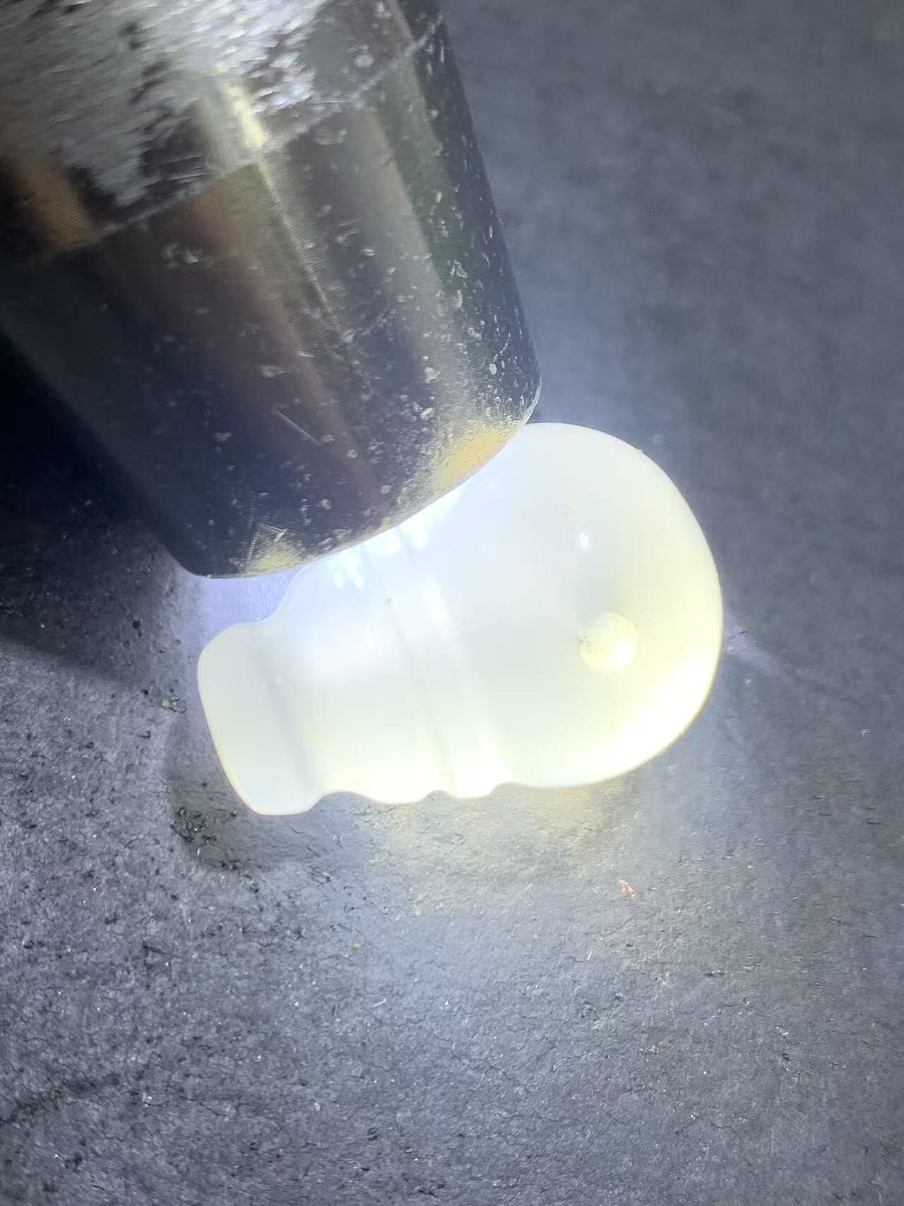放福利！精美荔枝冻随形一体佛头三通一个，配串利器！