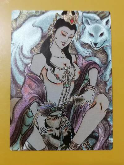 光影卡牌第16期，三娘，五虎专场，持续收拍品 - 昆仑万象三国英雄汇，卢艺丰苏妲己，粗闪工艺