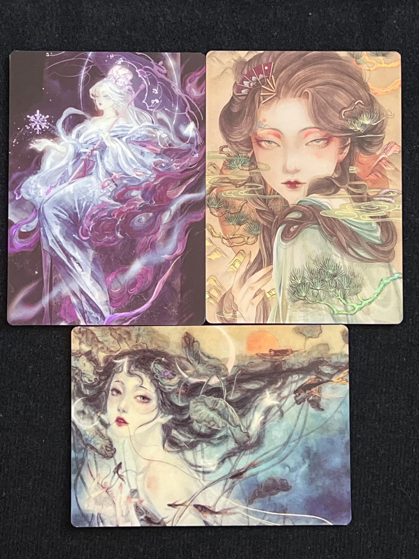 卡牌发烧友第7期（收拍品，各类国潮卡牌，不寄存，自制卡难免瑕疵，可能存在出厂瑕疵，品控介意勿拍！） 卡联社 山海美人 沧海遗珠 彩闪 三张