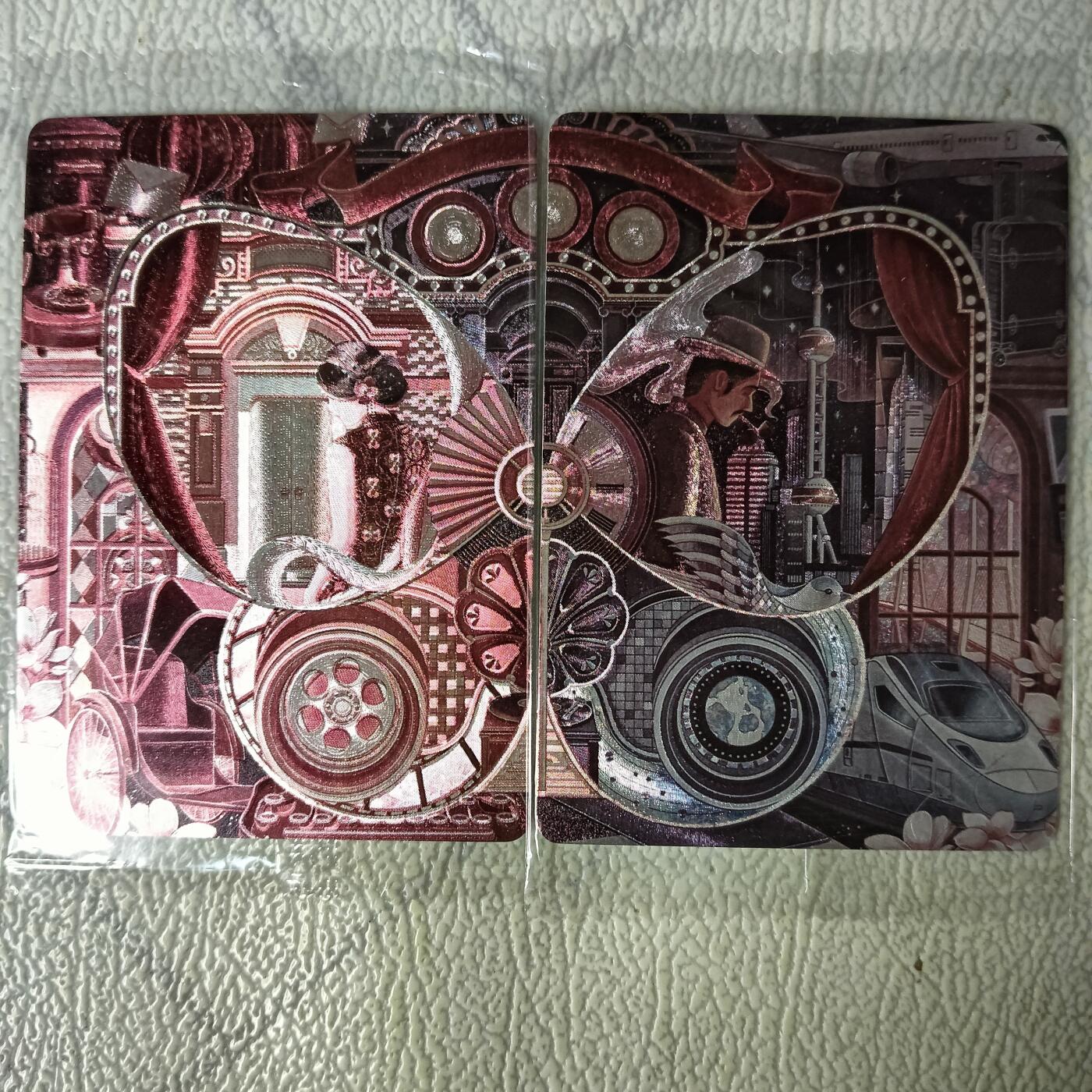 花开卡拍第29期（品控勿拍!!!拍品不寄存，运费5元，自制卡难免瑕疵，可能存在轻微撞角爆边等出厂瑕疵，品控介意勿拍！） 可可瑞听，艳子，沪上繁华2，双拼粗闪卡，2张