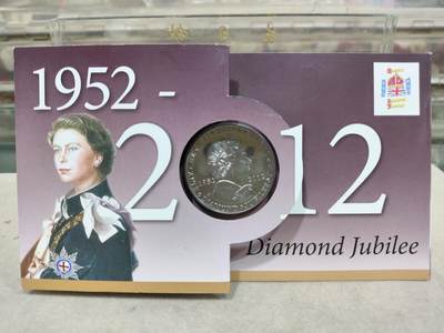 英国皇家铸币厂2012年英国女王伊丽莎白二世加冕登基60周年(钻石禧)精制纪念章.直径38.6mm - 英国皇家铸币厂2012年英国女王伊丽莎白二世加冕登基60周年(钻石禧)精制纪念章.直径38.6mm
