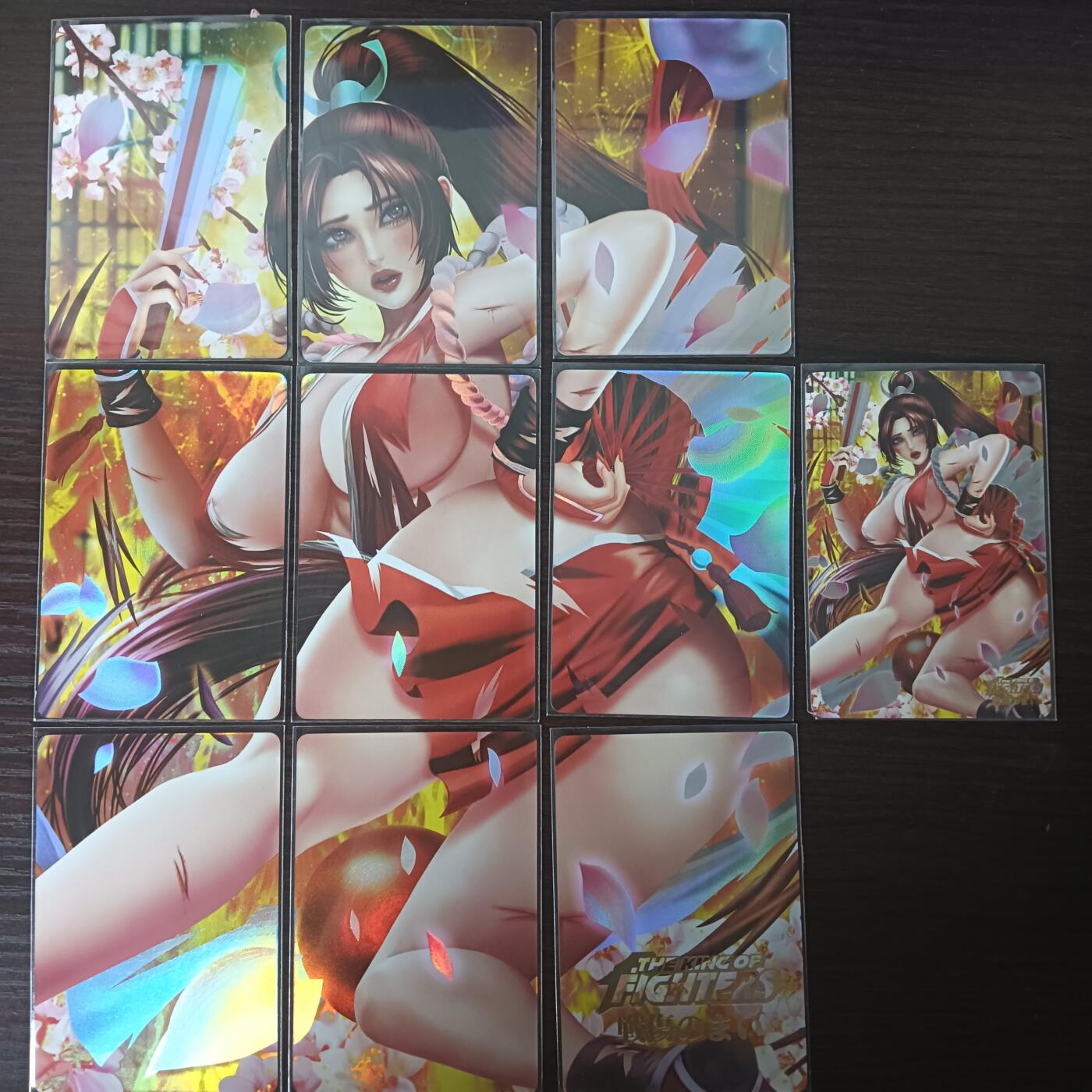 花开卡拍第29期（品控勿拍!!!拍品不寄存，运费5元，自制卡难免瑕疵，可能存在轻微撞角爆边等出厂瑕疵，品控介意勿拍！） 藏无缺 璇哥 九拼不知火舞折光彩闪+全景拉丝版本
