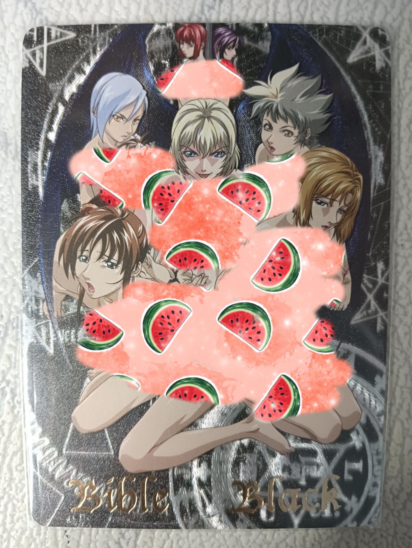 花开卡拍第29期（品控勿拍!!!拍品不寄存，运费5元，自制卡难免瑕疵，可能存在轻微撞角爆边等出厂瑕疵，品控介意勿拍！） 猴子动漫满赠艺术版b 黑暗圣经 粗闪