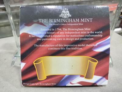 外币收藏 英国伯明翰铸币厂2002年英国女王伊丽莎白二世加冕登基50周年(金禧)纪念章.直径50mm