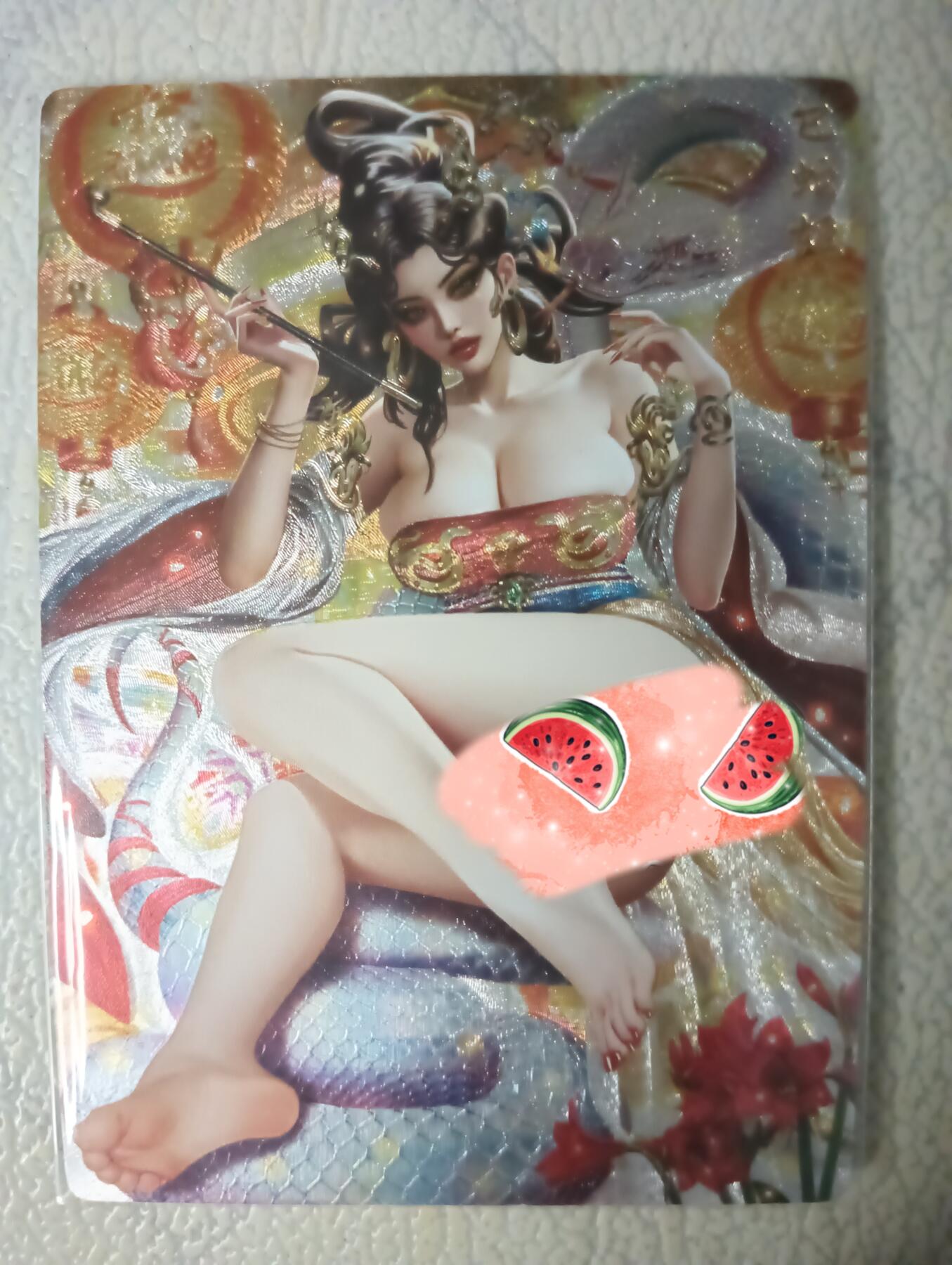 花开卡拍第29期（品控勿拍!!!拍品不寄存，运费5元，自制卡难免瑕疵，可能存在轻微撞角爆边等出厂瑕疵，品控介意勿拍！） 卡玩帕克，璇哥，粗闪春蛇姬，编号1360