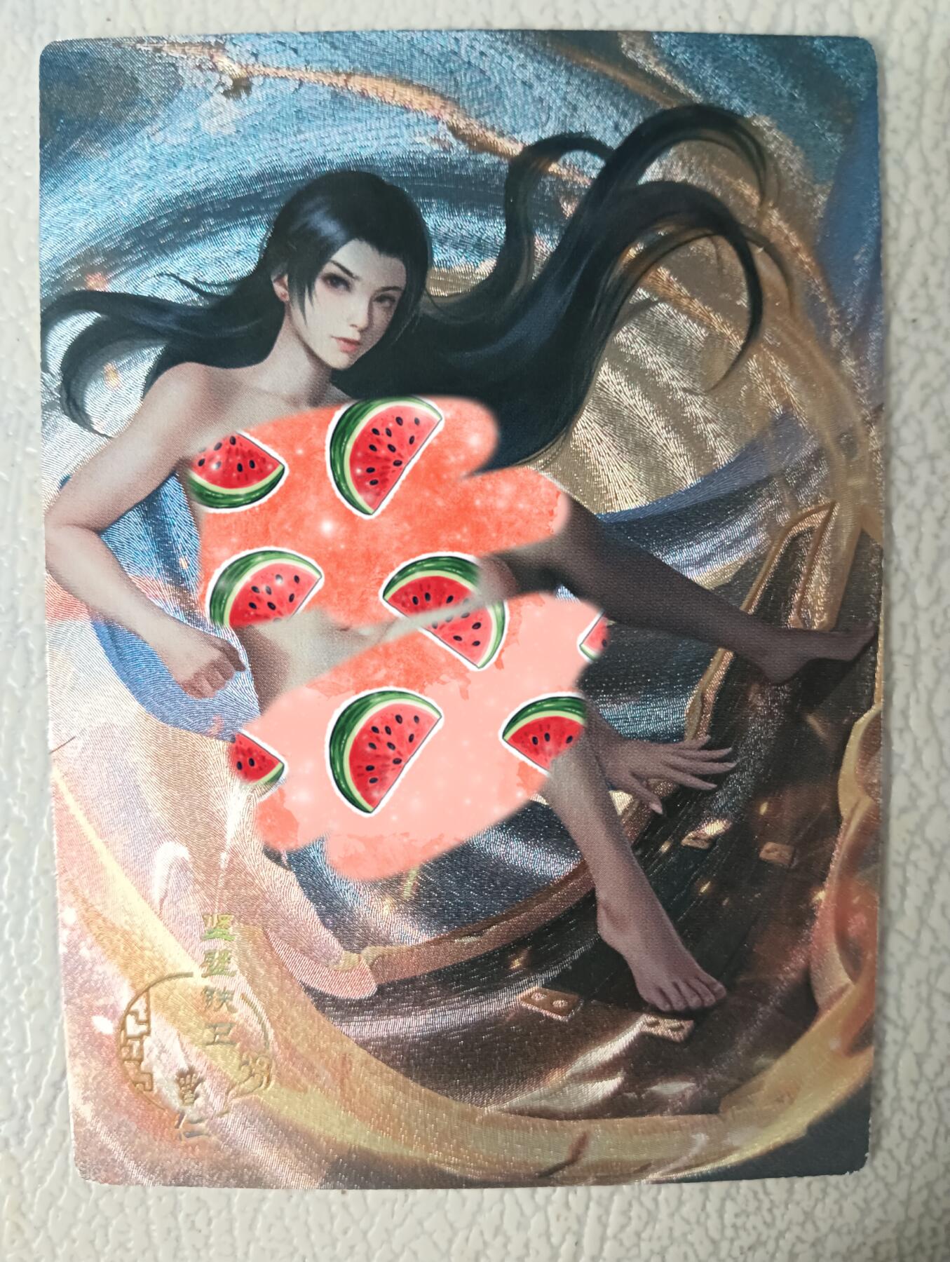 花开卡拍第29期（品控勿拍!!!拍品不寄存，运费5元，自制卡难免瑕疵，可能存在轻微撞角爆边等出厂瑕疵，品控介意勿拍！） 茉莉三国百姬传 曹仁艺术版 粗闪
