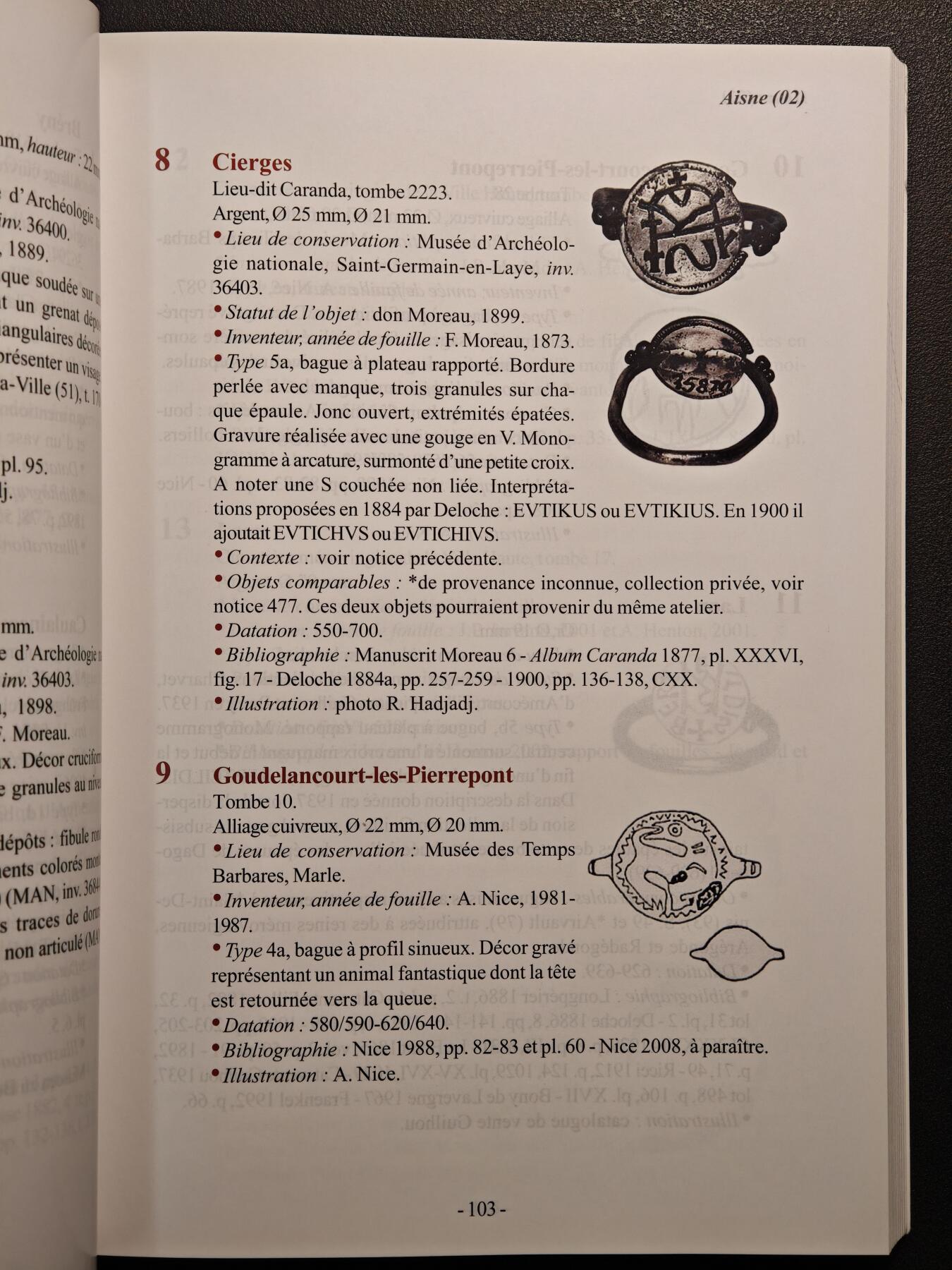 【德藏】世界币章拍卖第136期（拍品征集中~欢迎藏友联系） 97新 墨洛温王朝的戒指：北高卢地区 全彩铜板纸印刷 全书约447页 详情请看拍卖介绍