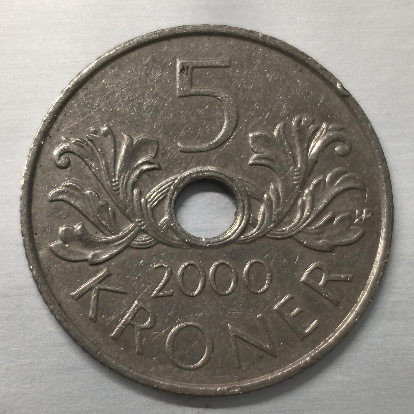 Krab外币市集Vol.18 挪威2000年5克朗