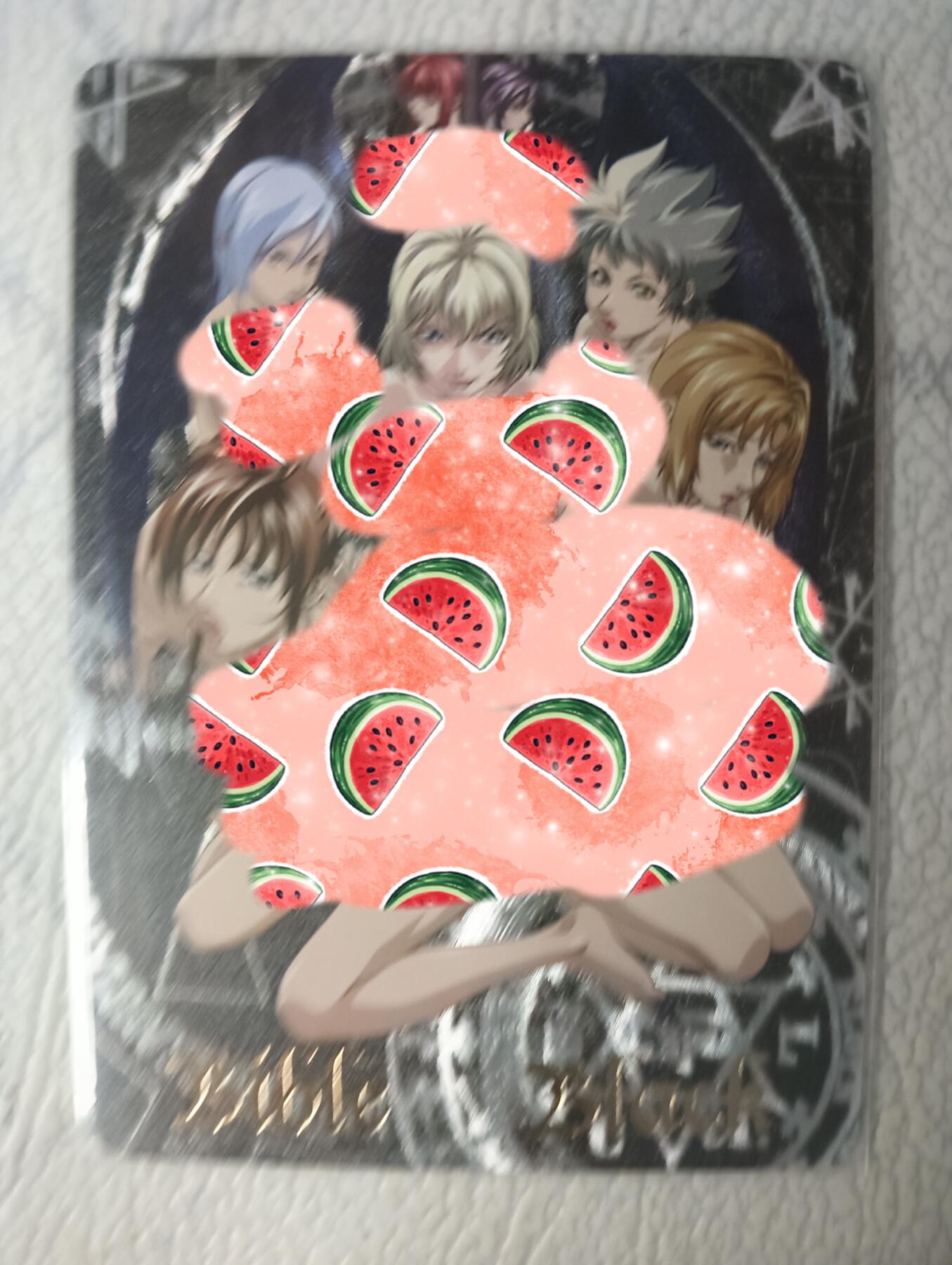 花开卡拍第29期（品控勿拍!!!拍品不寄存，运费5元，自制卡难免瑕疵，可能存在轻微撞角爆边等出厂瑕疵，品控介意勿拍！） 猴子动漫闪卡 满赠艺术版 黑暗圣经粗闪