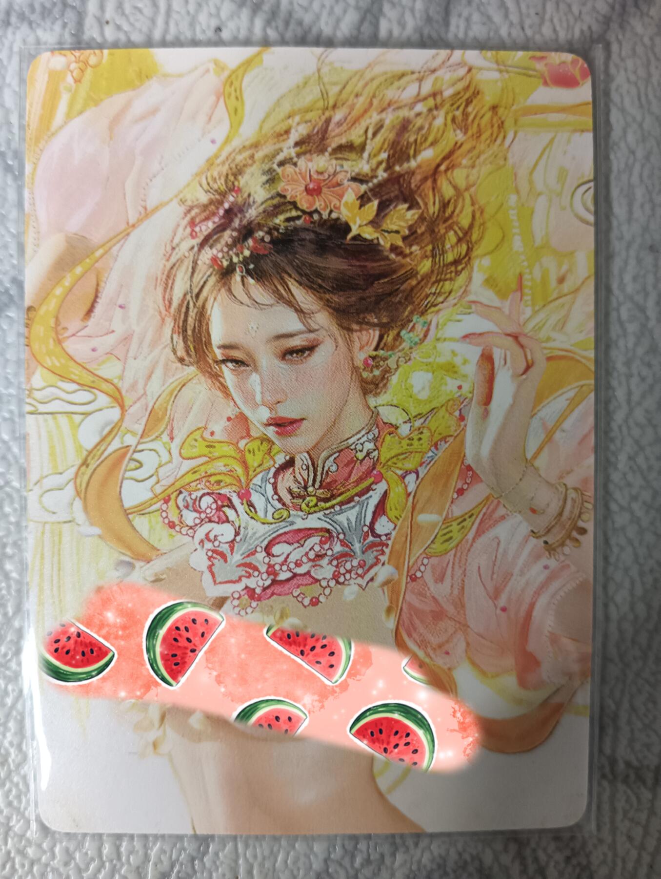 花开卡拍第29期（品控勿拍!!!拍品不寄存，运费5元，自制卡难免瑕疵，可能存在轻微撞角爆边等出厂瑕疵，品控介意勿拍！） 燎原卡牌 焱卡文化 刷子太虚幻境 警幻仙子大头卡，普卡，一张