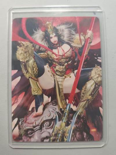 光影卡牌第16期，三娘，五虎专场，持续收拍品 - 炎卡三国豪杰传，黑暗王朝吕布，隐藏裸卡，收藏佳品