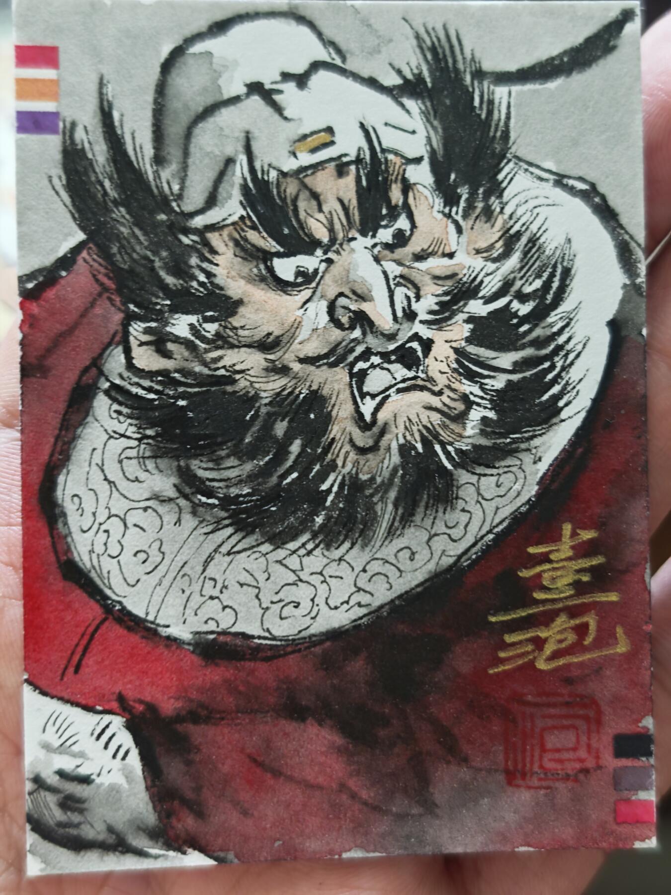 阳大大卡牌超级大甩拍第60期（周五晚上九点截拍，持续收拍品，进群福利早知道） 【手绘卡】麦稀奇展会限定 一泡老师 钟馗 栩栩如生 越看越觉得非比寻常