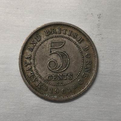 Krab外币市集Vol.18 - 英属北婆罗洲1961年5分KN厂