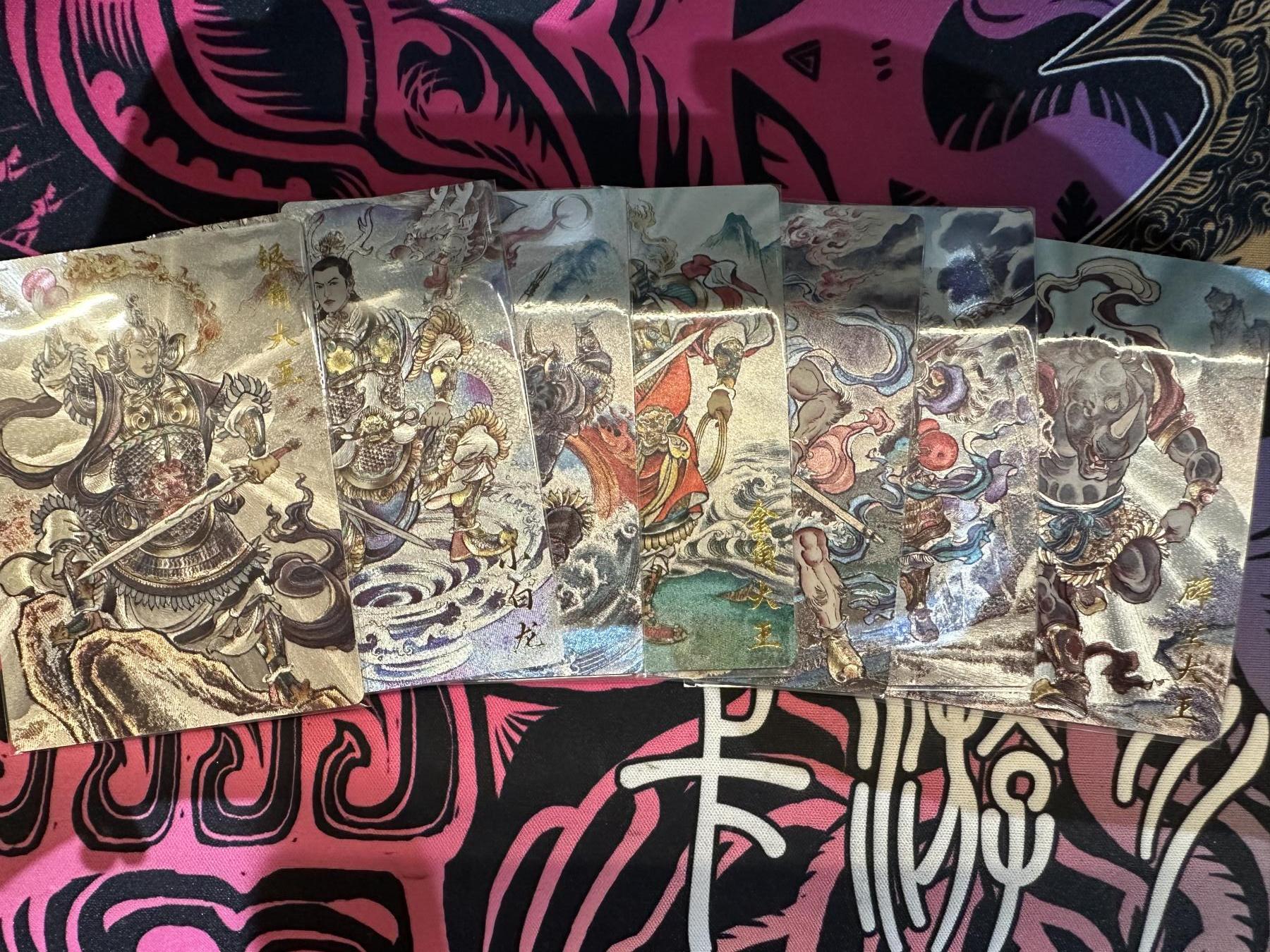 秋萤阁第六期     (7月6日周末晚上23点截拍，欢迎竞拍)  卡德曼 武韵红颜 西游10 画师：贾志鹏  粗闪 7张 不重复