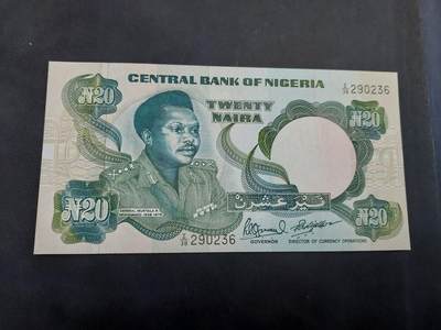 博彦收藏 7月14日钱币专场 - 尼日利亚 旧版 20 naira  UNC 