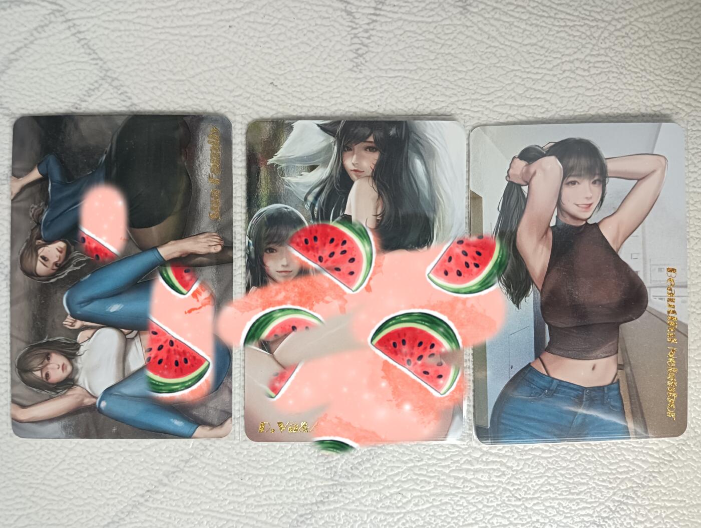 花开卡拍第29期（品控勿拍!!!拍品不寄存，运费5元，自制卡难免瑕疵，可能存在轻微撞角爆边等出厂瑕疵，品控介意勿拍！） 韩漫卡牌 OL办公室 双人快乐 卡背都是艺术版