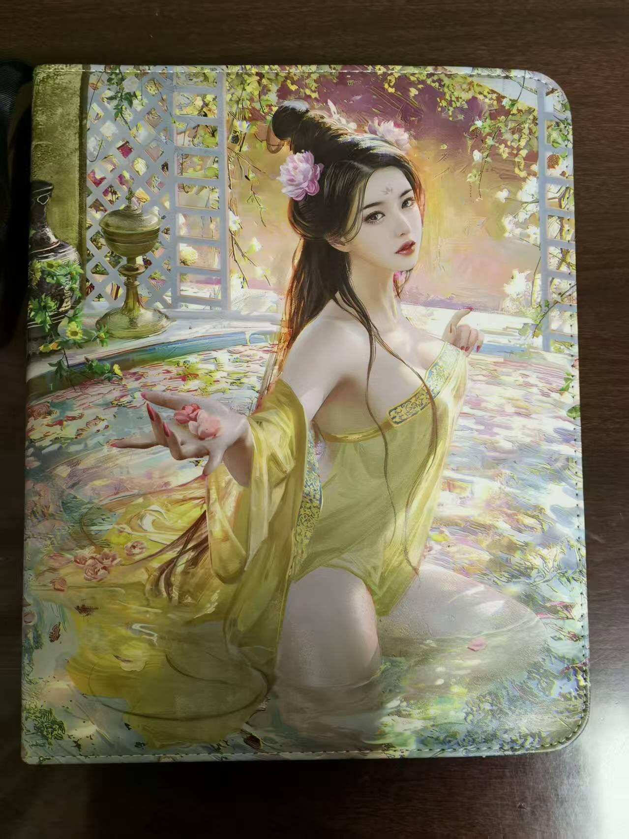 天玑星卡拍第一百零二期《7.7周一截拍》持续收拍收评中 满赠卡需备注 九宫活页空册（封面 神州百花谱上官婉儿&潘玉儿）自制卡册 有使用痕迹介意勿拍