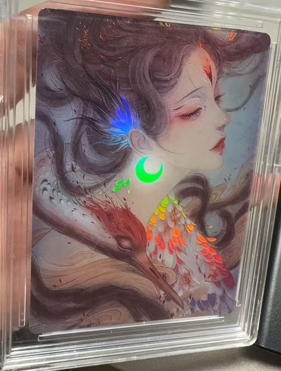 秋萤阁第六期     (7月6日周末晚上23点截拍，欢迎竞拍)  国风山海美人 闪彩工艺 带卡砖