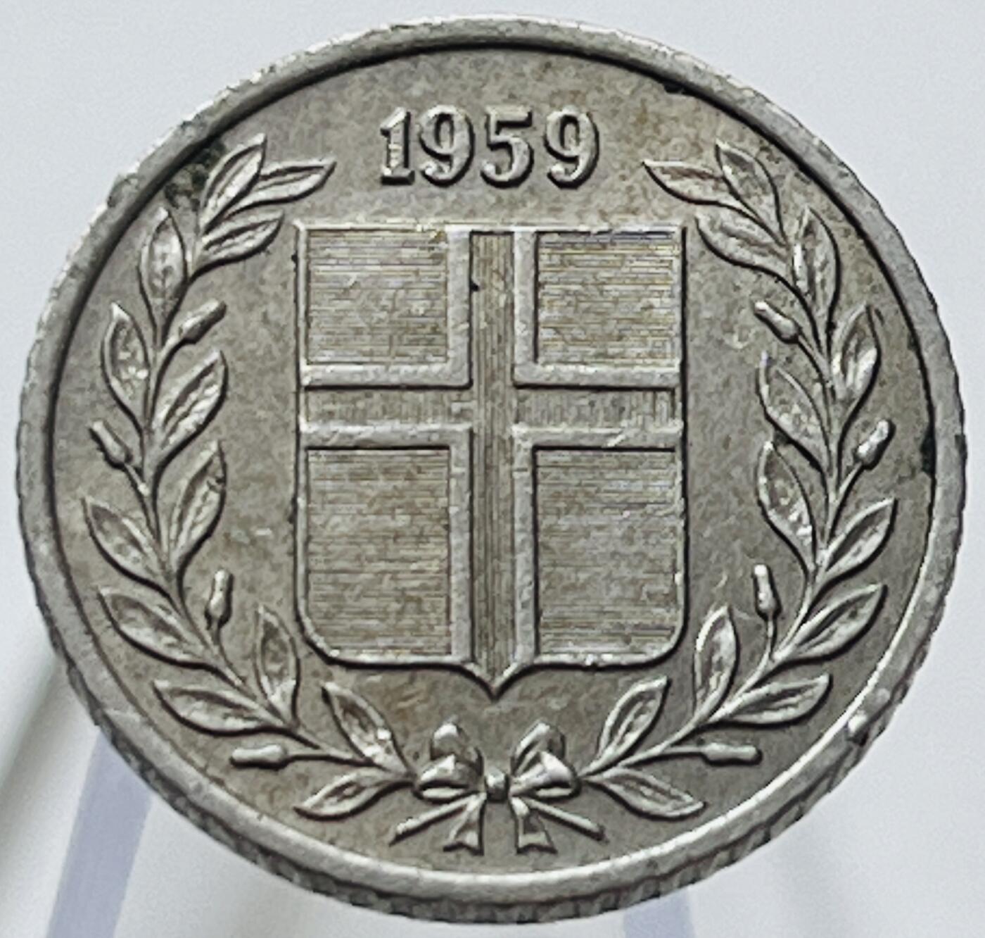 神仙姐姐-中外币专场13 1959年冰岛10奥拉