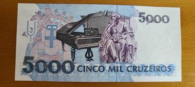 【币将精彩】纸币杂项拍卖（2026-4-27） 巴西5000纸币unc
