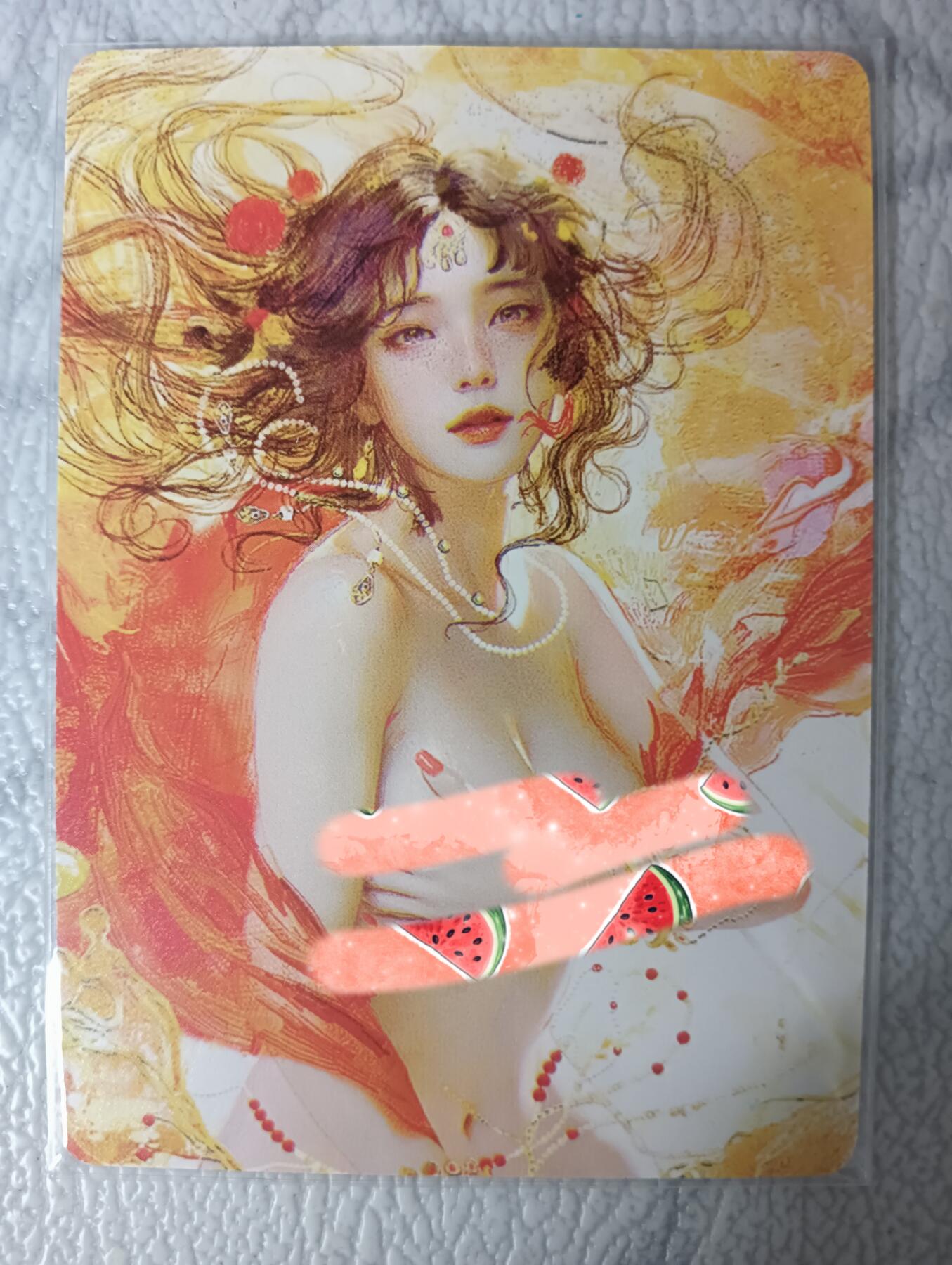 花开卡拍第29期（品控勿拍!!!拍品不寄存，运费5元，自制卡难免瑕疵，可能存在轻微撞角爆边等出厂瑕疵，品控介意勿拍！） 燎原卡牌 焱卡文化 刷子太虚幻境 秦可卿大头卡，普卡，一张