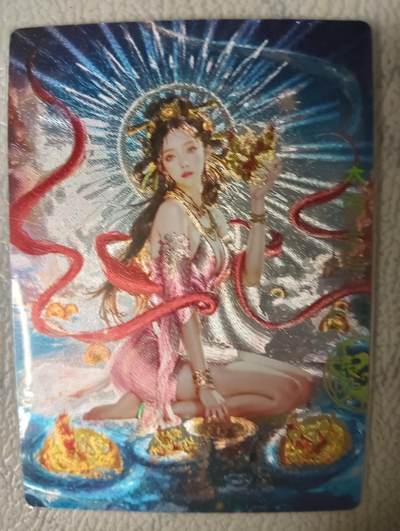 花开卡拍第31期（7月20号周日截拍，品控勿拍!!!拍品不寄存，运费5元，自制卡难免瑕疵，可能存在轻微撞角爆边等出厂瑕疵，品控介意勿拍！） - 奇点卡牌 玄灵谱 羲和 冷烫粗闪