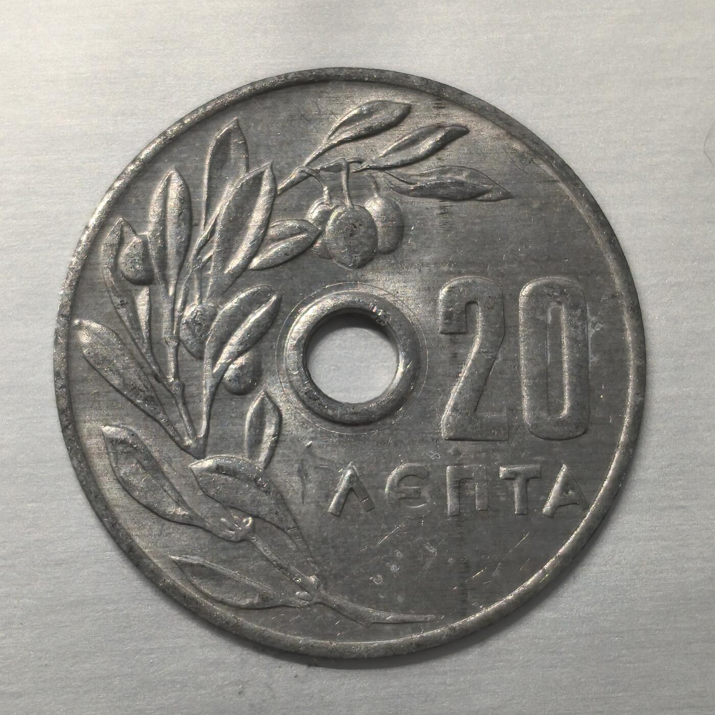 Krab外币市集Vol.18 希腊1971年20雷普塔