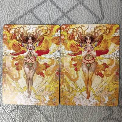 花开卡拍第30期（7月13号周日截拍，品控勿拍!!!拍品不寄存，运费5元，自制卡难免瑕疵，可能存在轻微撞角爆边等出厂瑕疵，品控介意勿拍！） - 燎原刷子人间传 尤二姐双服饰 普卡