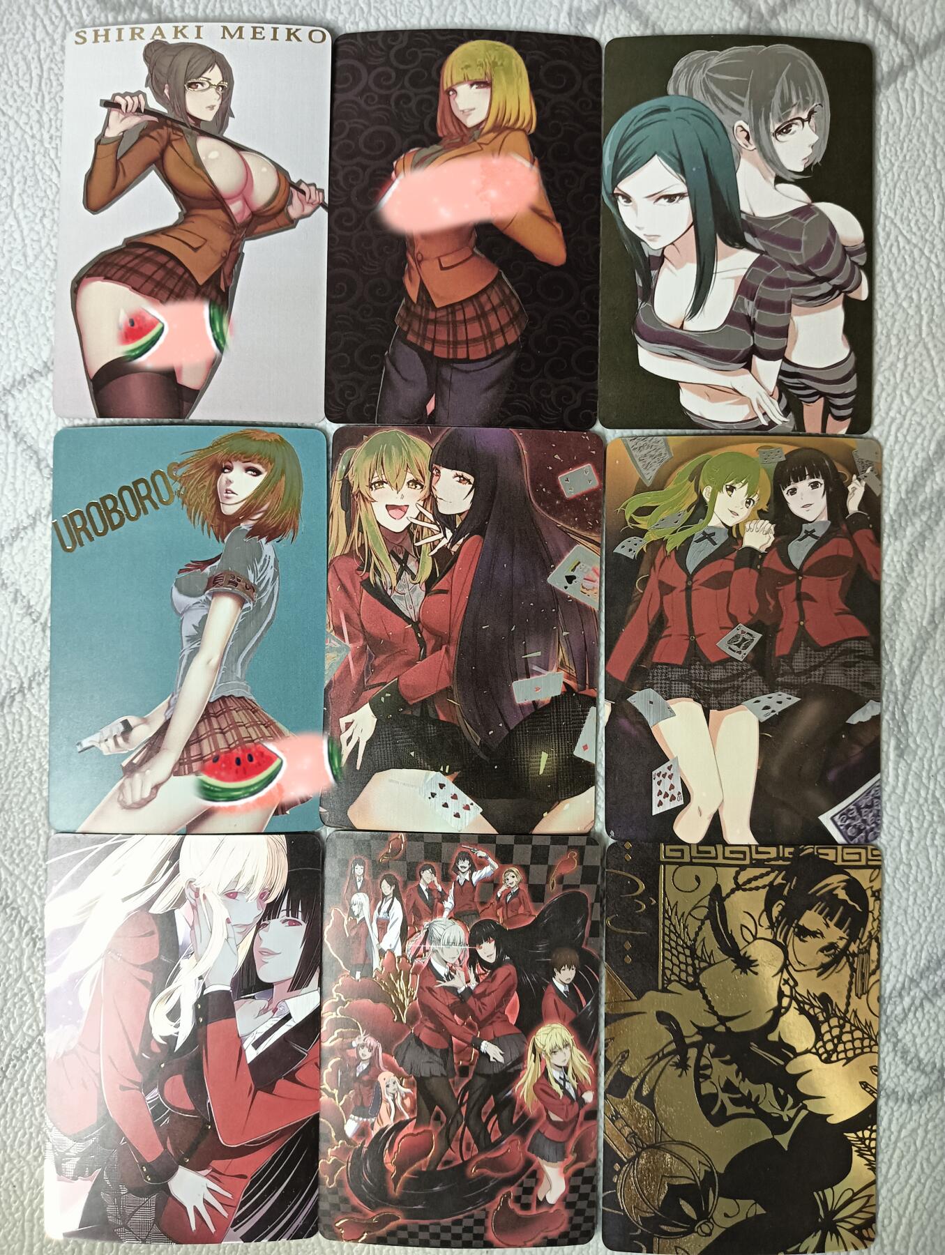 花开卡拍第29期（品控勿拍!!!拍品不寄存，运费5元，自制卡难免瑕疵，可能存在轻微撞角爆边等出厂瑕疵，品控介意勿拍！） 妹卡9张