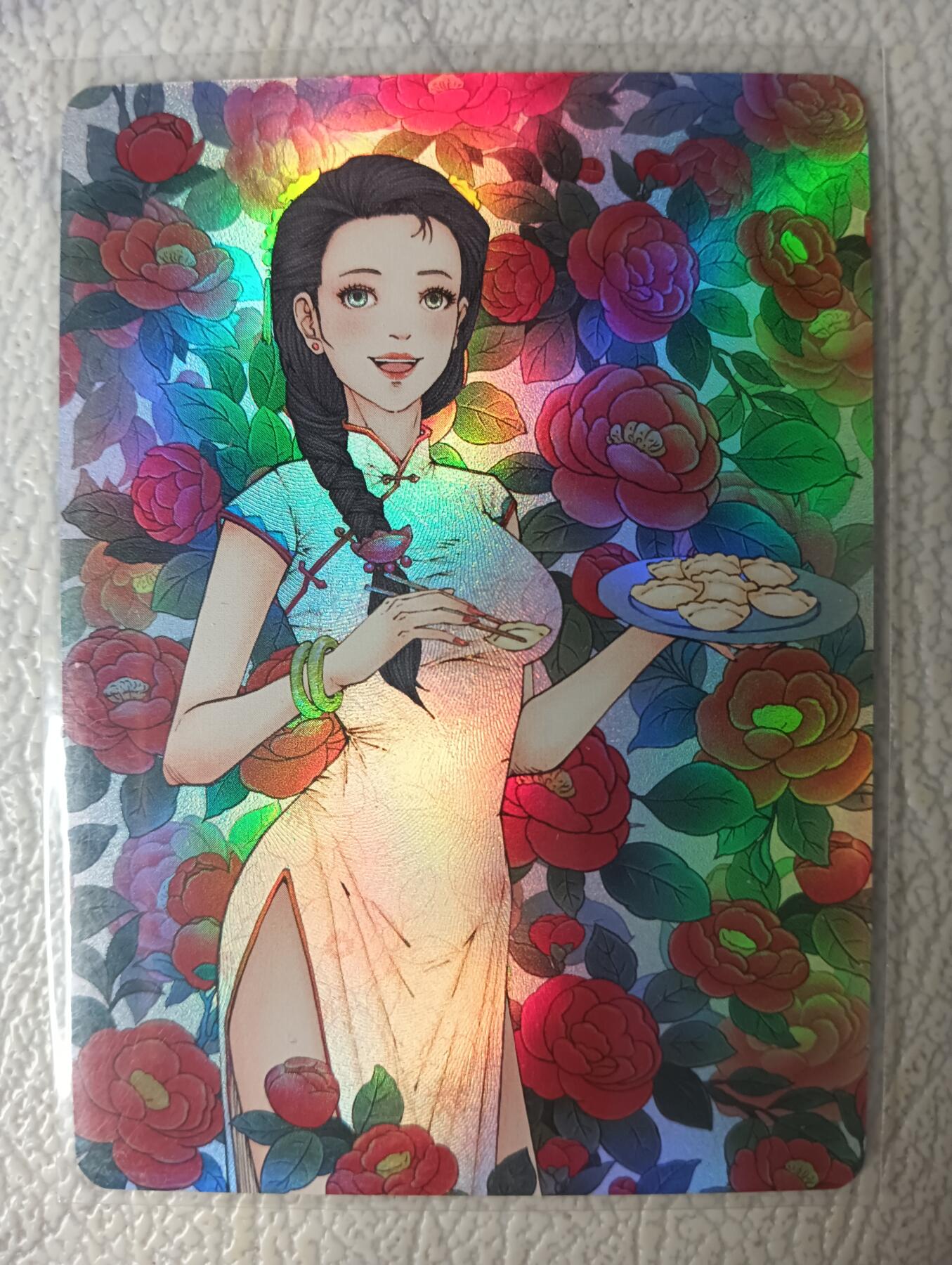 花开卡拍第29期（品控勿拍!!!拍品不寄存，运费5元，自制卡难免瑕疵，可能存在轻微撞角爆边等出厂瑕疵，品控介意勿拍！） 小花瓣 驱寒娇耳汤 彩闪特卡
