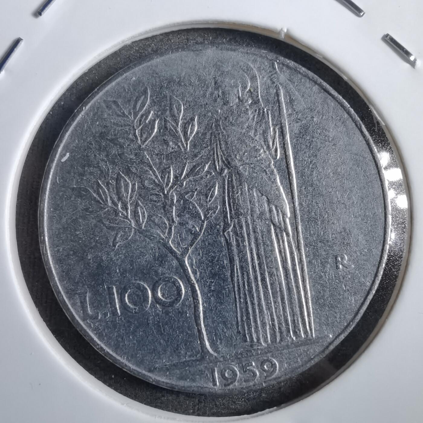 沼泽如烟--第771场 意大利1959年100里拉