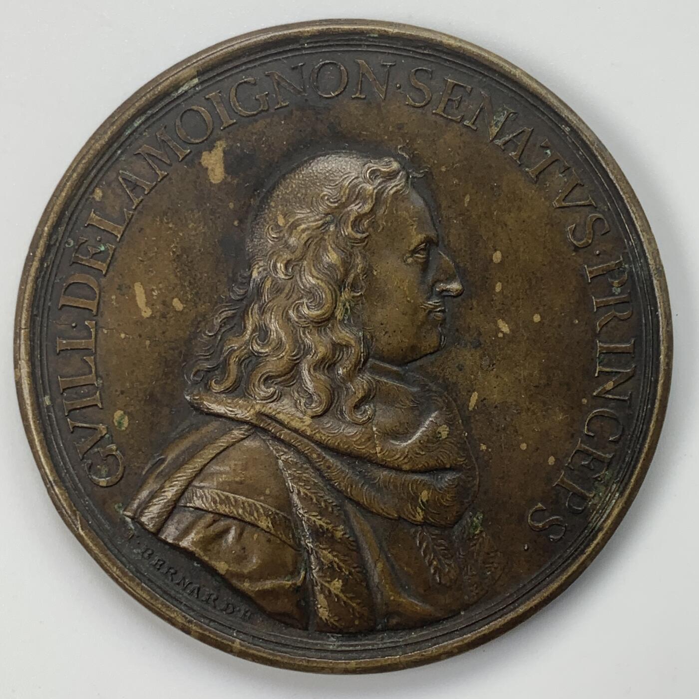 掌中浮雕-藏着的欧洲第031场 1679年法国纪尧姆铜章，58mm
