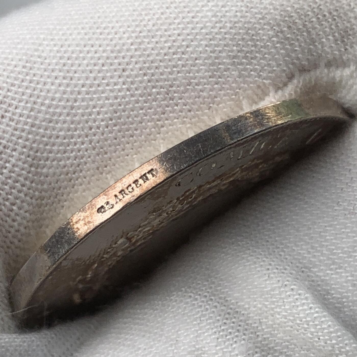 掌中浮雕-藏着的欧洲第031场 20世纪初法国玛丽安娜银章，36mm，23g