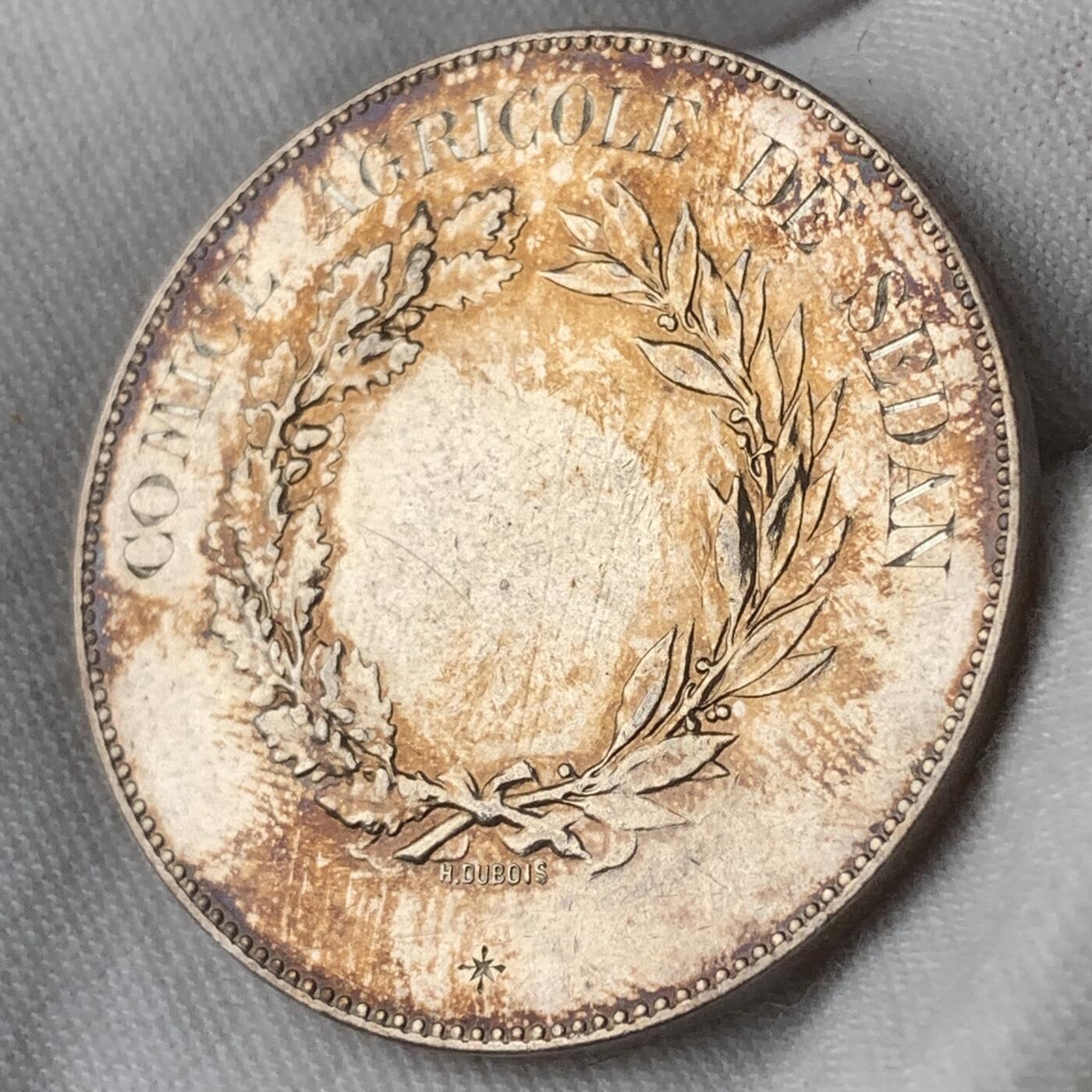 掌中浮雕-藏着的欧洲第031场 20世纪初法国玛丽安娜银章，36mm，23g