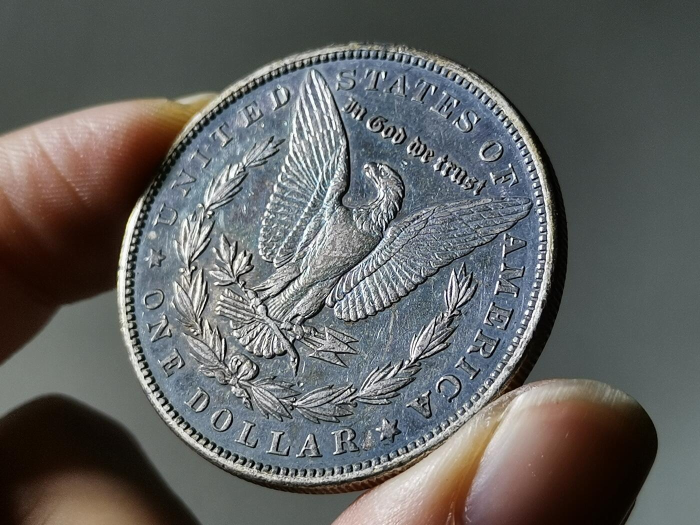 精美卫国战争胜利系列纪念钞币以及世界各国钱币专场 P8极美老彩美国摩根一美元银币