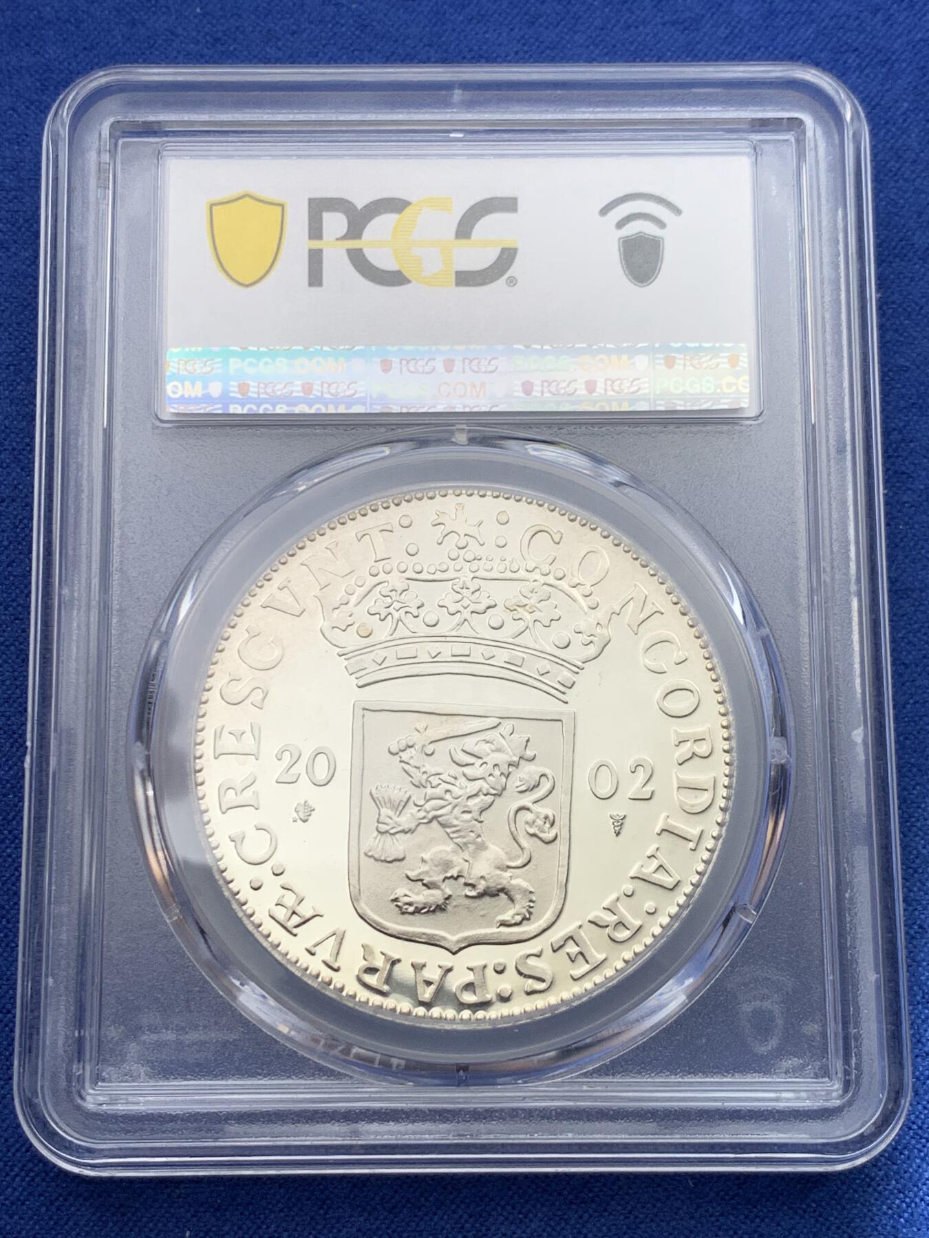 《竞宝斋》第398场 周日，周一，2场连拍 （全场包邮） PCGS-PR68DCAM 荷兰2002年海尔德兰站人武士1杜卡特银币