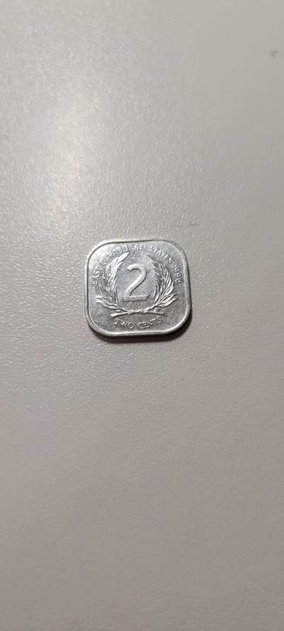 2025第十八期 东加勒比1996年2分方形币 