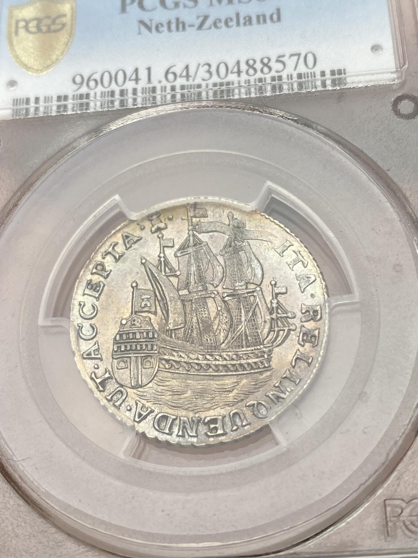 万国钱币拍卖第049期（万国夏季大拍） PCGS MS64 1762年尼德兰联省共和国泽兰省6S经典帆船小银币 原光淡彩全深打顶级收藏状态 PC唯一冠军分