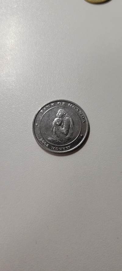 2025第十八期 乌干达纪念币2004年100先令生肖母子猴纪念币